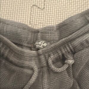 John Galt - Brandy Melville faded black waffle shorts